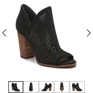 Lucky brand black suede booties